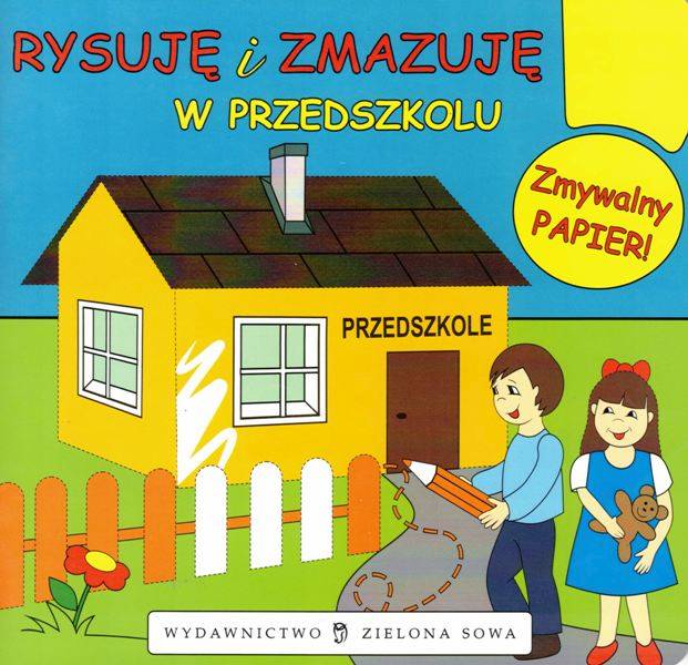 Rysuję i zmazuję. W przedszkolu ZS zmywalny papier