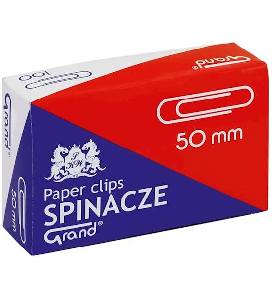 spinacz biurowy Grand zwykły 50mm 100szt.