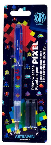 Pióro wieczne Pixel + naboje ASTRA granatowe