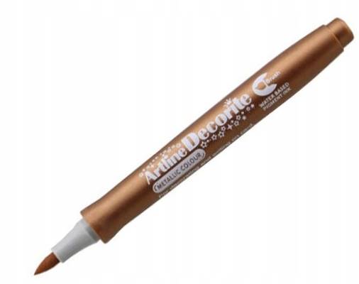 Marker Decorite Brush TOMA Brązowy Metaliczny