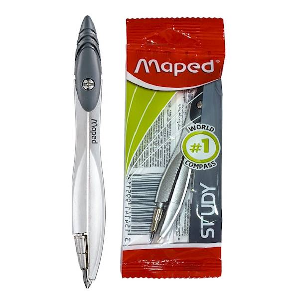 Cyrkiel Maped Study 2 elem. z grafitem 2mm szary
