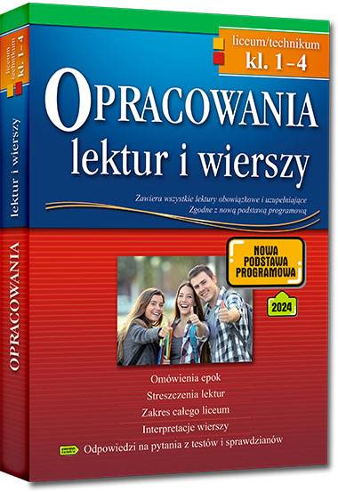 Opracowania LO 1-4 lektur i wierszy w.2024 GREG