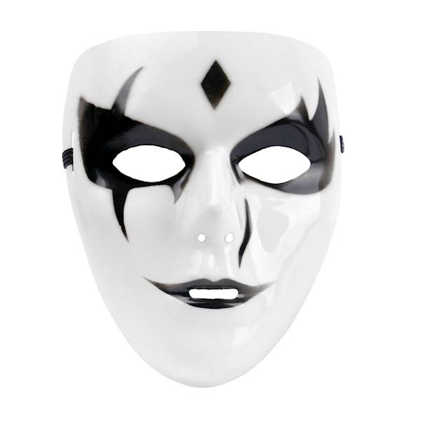 Maska MIM na Halloween wzór romb