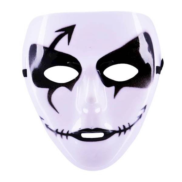 Maska MIM na Halloween wzór strzałka