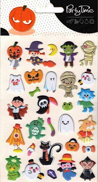 Piankowe naklejki halloweenowe wzór Wiedźma