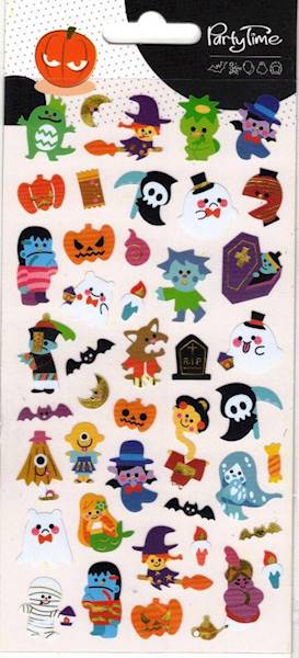 Naklejki halloweenowe Postacie Stworek zielony