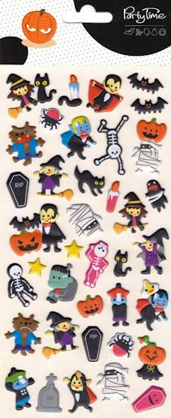 Piankowe naklejki halloweenowe Postacie Wiedźma