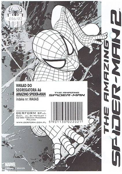 wkład do segregatora A6 Derform SPIDER-MAN 016/02