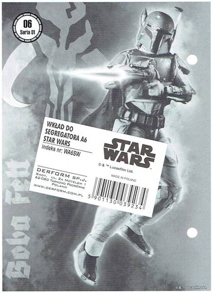 wkład do segregatora A6 Derform Star Wars 06-01