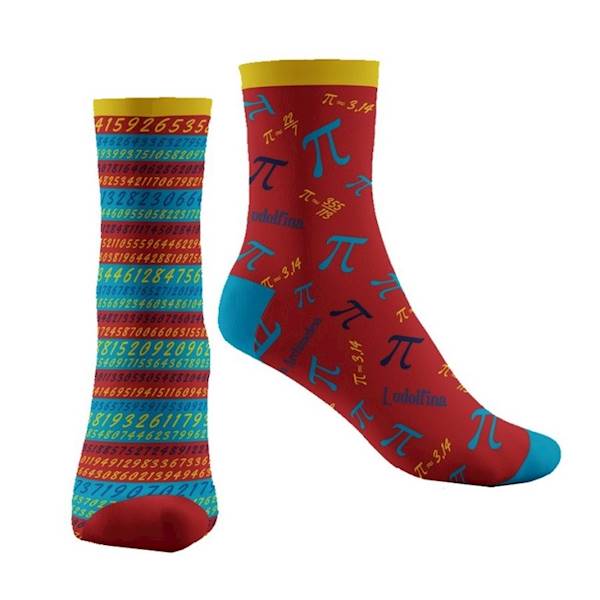 Skarpety Math funny socks wzór C Liczba Pi 41-45