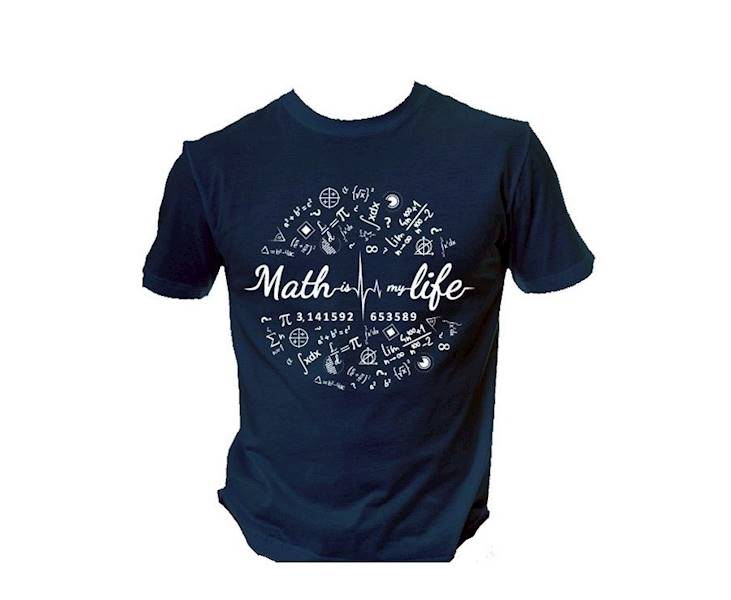 Koszulka z nadrukiem MĘSKA XL MATH IS MY LIFE