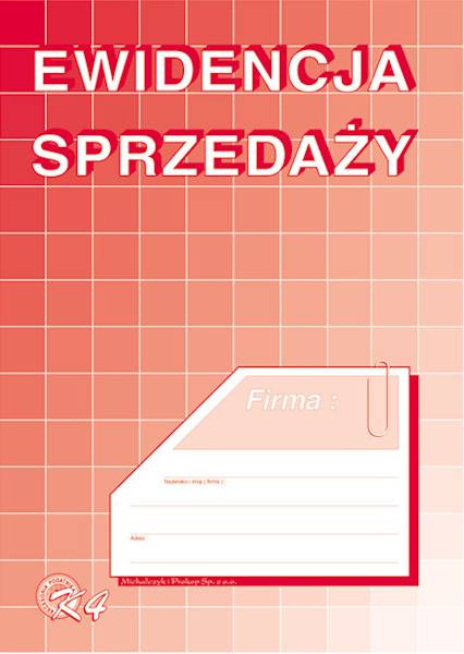 Ewidencja sprzedaży A5 K4