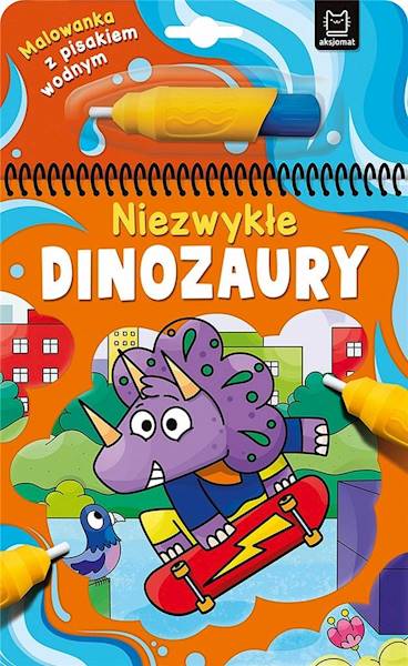 Malowanka z pisakiem wodnym. Niezwykłe dinozaury