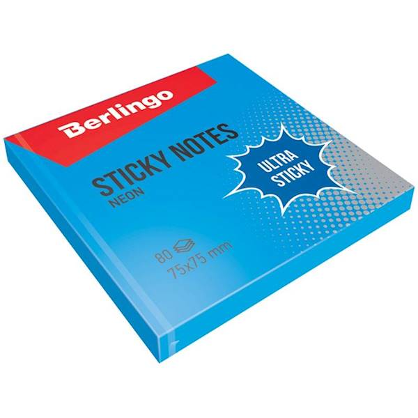 Notes samoprzylepny 75x75 niebieski 80 kartek