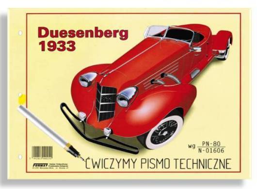 pismo techniczne blok A4 Format typu A pochyłe