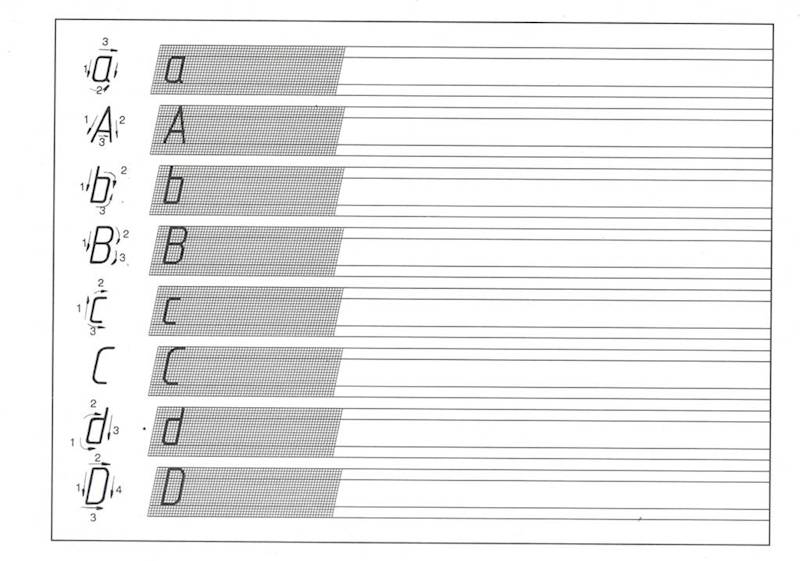 Pismo techniczne blok A4 Format typu A pochyłe