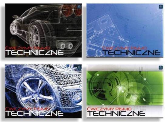 pismo techniczne blok A4 Interdruk pochyłe