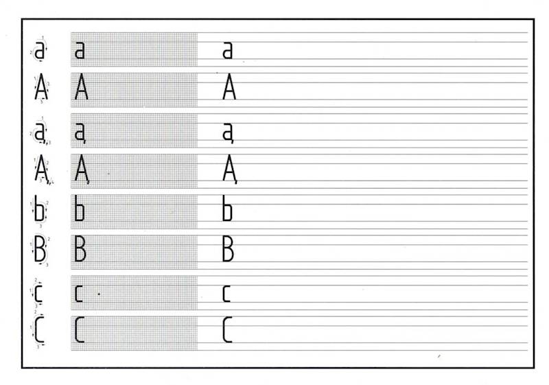 Pismo techniczne blok A4 Kreska typu A proste