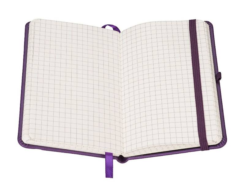 Notes A6 80 kartek kratka Secesja Fioletowy Antra
