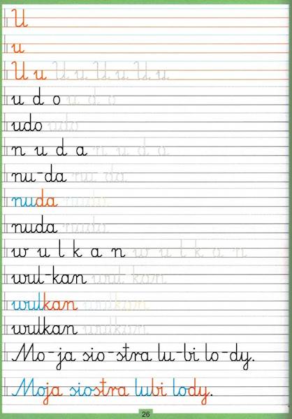 Sylaby Litera sylaba wyraz Księżeczka edukacyjna