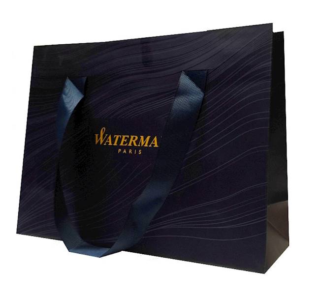 Torebka Waterman oryginalna papierowa granatowa