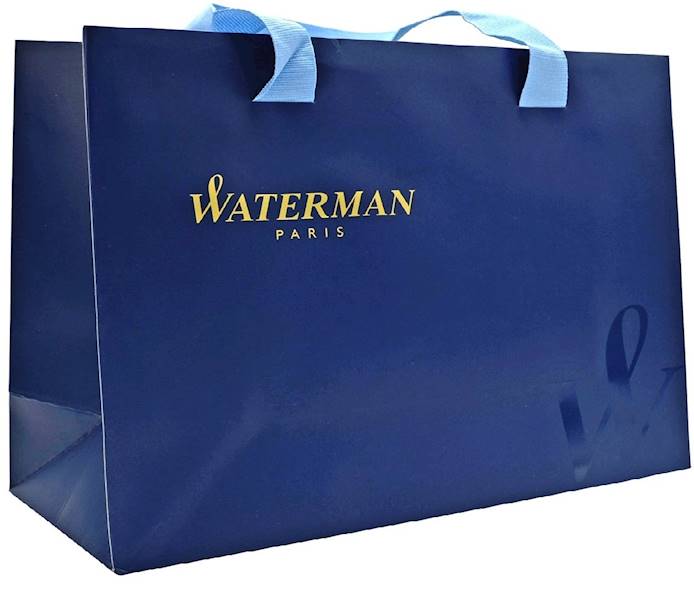 Torebka Waterman oryginalna papierowa niebieska