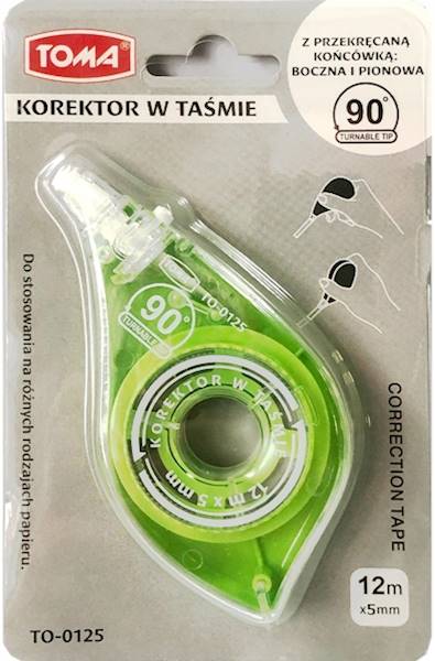 Korektor w taśmie TOMA 5mm*12m TO-0125 zielony