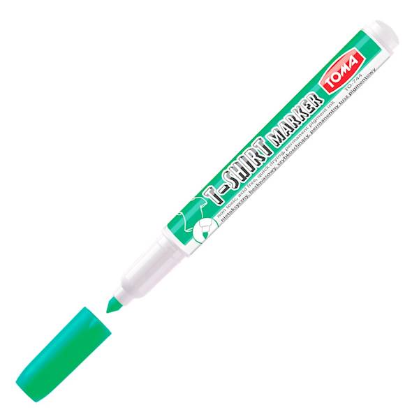 Marker T-Shirt Permanent 1-4mm TOMA zielony fluo