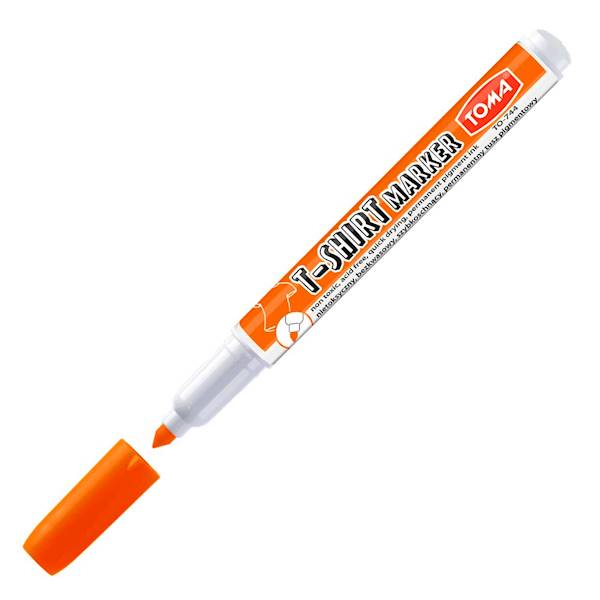 Marker T-Shirt Permanent 1-4mm TOMA orange fluo