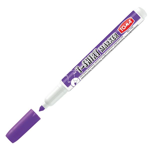 Marker T-Shirt Permanent 1-4mm TOMA fioletowy