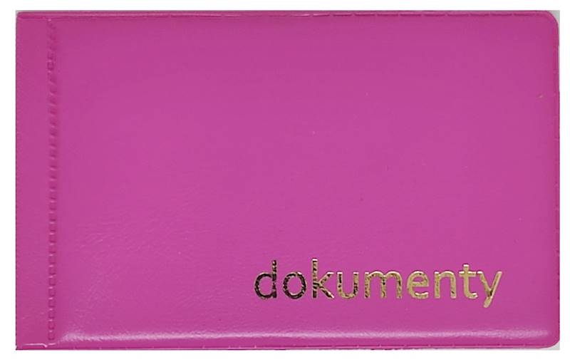 Okładka na dokumenty Duo PVC Modern różowa