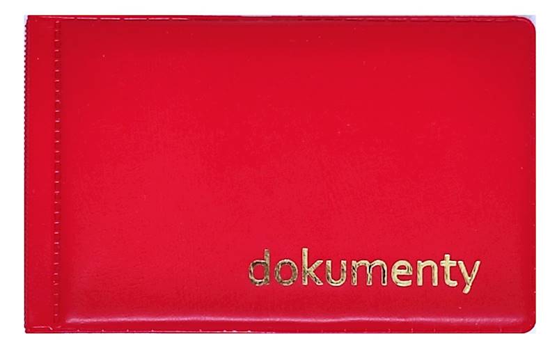 Okładka na dokumenty Duo PVC Modern czerwona