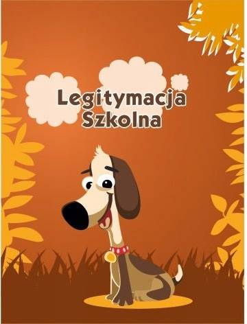 Okładka na legitymację szkolną nadrukiem Piesek