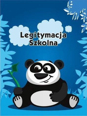 Okładka na legitymację szkolną nadrukiem Panda