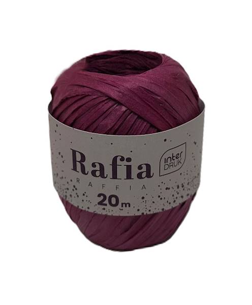 Rafia na szpulce 20m SATIN GOLD Fioletowy