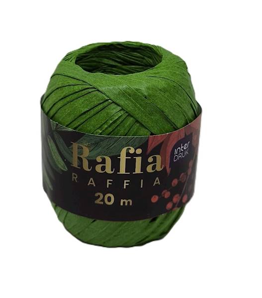 Rafia 20m Christmas Zielony