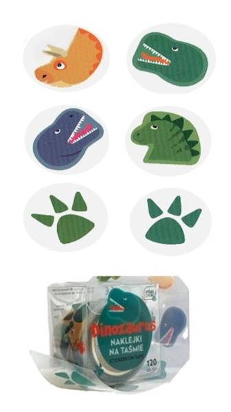 Naklejki na taśmie Kids DINOZAURUS