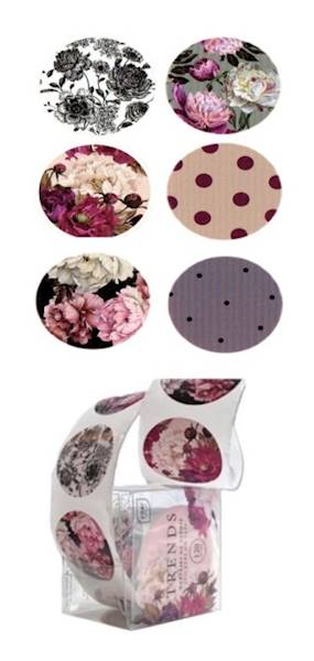Naklejki na taśmie Flowers TRENDS