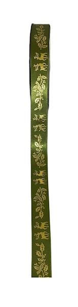 Wstążka satynowa 1,5 cm x 3 m Christmas renifery z