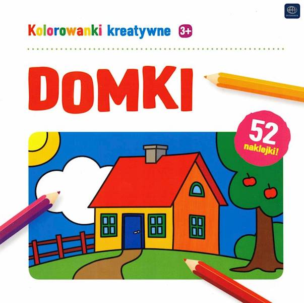 Kolorowanki kreatywne z naklejkami Domki