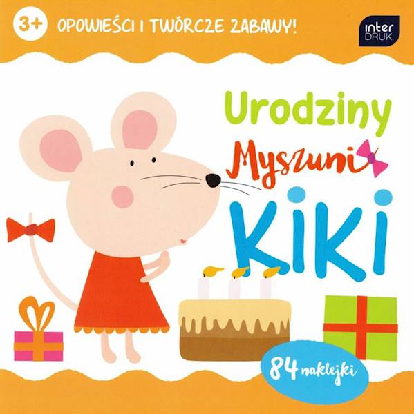 Kolorowanka z naklejkami Urodziny Myszuni Kiki 2
