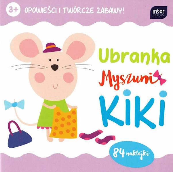 Kolorowanka z naklejkami Ubranka Myszuni Kiki 2