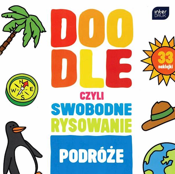 Kolorowanka z naklejkami Doodle Podróże