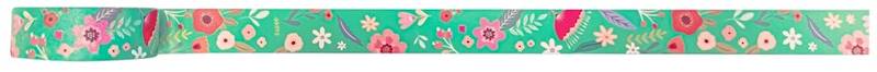 Taśma dekoracyjna WASHI 15 mm x 5 m GARDEN wzór 5