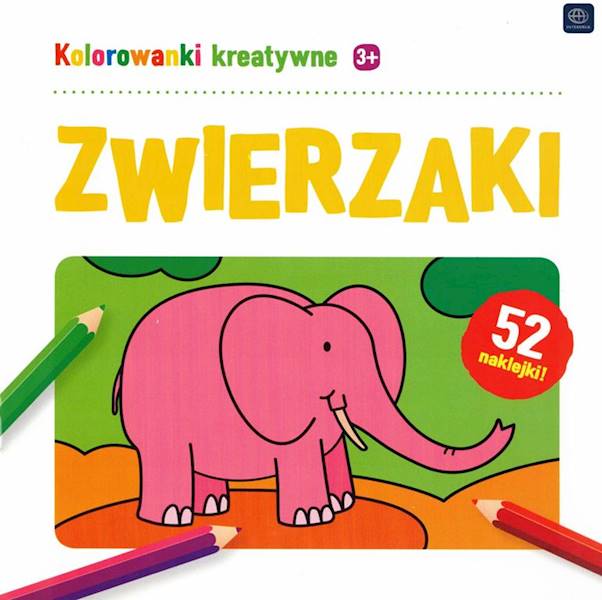 Kolorowanki kreatywne z naklejkami Zwierzaki