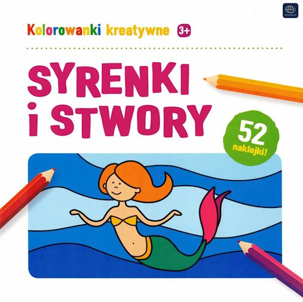 Kolorowanki kreatywne z naklejkami Syrenki i stwor