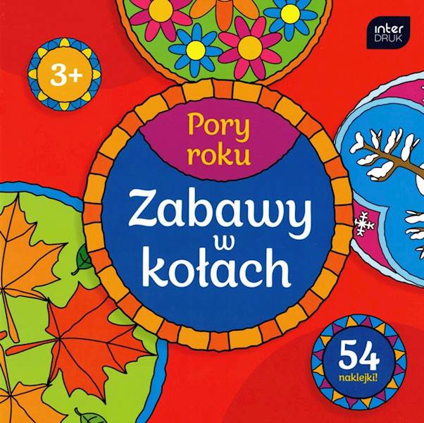 Kolorowanka Zabawy w kołach Pory roku