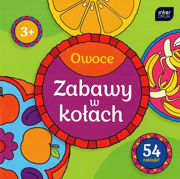 Kolorowanka Zabawy w kołach Owoce