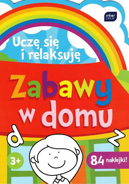 Kolorowanka z naklejkami Uczę się i relaksuję domu