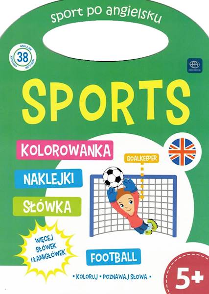 Kolorowanka z naklejkami po angielsku II Sports